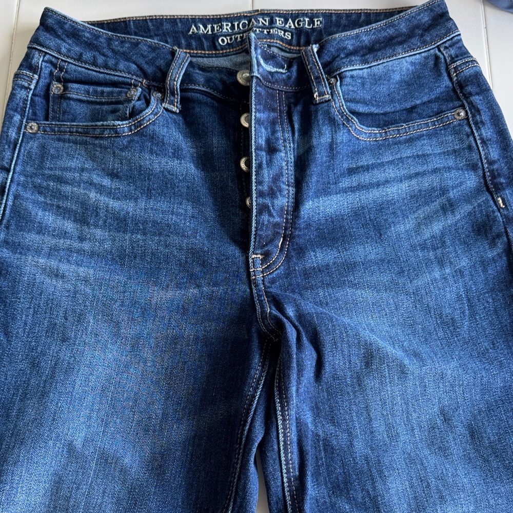 American Eagle Outfitters Blue Straight Leg Jeans